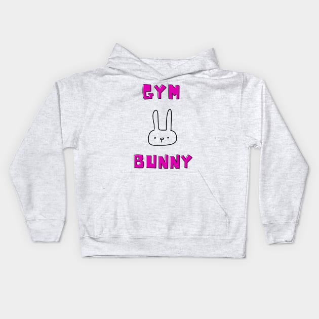 Gym Bunny Kids Hoodie by JLBCreations